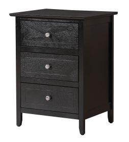 Glory Furniture Daniel G1313-N-50 3 Drawer Nightstand , Black