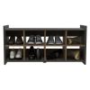 Connecticut Wall Mounted Shoe Rack, Mirror, Five Shelves, Ten Shoes Capacity