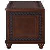 Deep Tobacco Flip Open Storage Cedar Chest