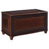 Deep Tobacco Flip Open Storage Cedar Chest