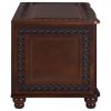 Deep Tobacco Flip Open Storage Cedar Chest