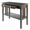 Stafford Console Hall Table; Oyster Gray