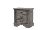 Grace King 4 Pc Bedroom set in Gray