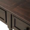 TREXM Console Table Sofa Table Easy Assembly with Two Storage Drawers and Bottom Shelf for Living Room, Entryway (Espresso)