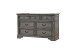 Grace Queen 4 Pc Bedroom Set in Gray