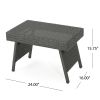 SALEM PE WICKER SNACK TABLE