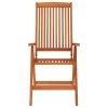 Folding Patio Chairs 6 pcs Solid Wood Eucalyptus