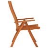 Folding Patio Chairs 6 pcs Solid Wood Eucalyptus