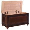 Deep Tobacco Flip Open Storage Cedar Chest