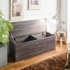 Dean Farmhouse Storage Bench in Rustic Gray