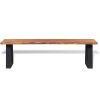 Bench Solid Acacia Wood 57.1"