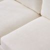 U-Shaped 4-Seat Indoor Modular Sofa Creamy-White