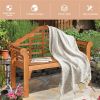 Wooden garden benches can be folded for garden patio furniture