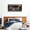 Blessed Home Quote Canvas Wall Art|Brown Wall Decor for Living Room|Blessed is the home Christian Wall Art|Ready to Hang Wall Picture for Dining Room