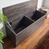 Dean Farmhouse Storage Bench in Rustic Gray