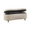 Boucle Flip Top Storage Bench