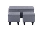 [VIDEO] Large Storage Ottoman Bench Set, 3 in 1 Combination Ottoman, Tufted Ottoman Linen Bench for Living Room, Entryway, Hallway, Bedroom Support 25