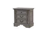 Grace Queen 4 Pc Bedroom Set in Gray