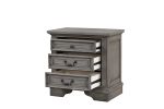 Grace Queen 4 Pc Bedroom Set in Gray