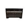 Traditional Matrix Queen 5 PC Storage Bedroom Set in Black made with Wood