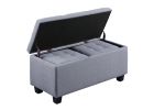 [VIDEO] Large Storage Ottoman Bench Set, 3 in 1 Combination Ottoman, Tufted Ottoman Linen Bench for Living Room, Entryway, Hallway, Bedroom Support 25