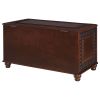 Deep Tobacco Flip Open Storage Cedar Chest