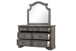 Grace Queen 4 Pc Bedroom Set in Gray