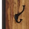 Coat Racks 2 pcs Solid Sheesham Wood