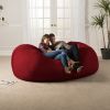 Jaxx 7 Foot Giant Bean Bag Sofa, Cinnabar