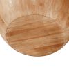 35.43"Vintage Style Bucket Shaped Coffee Table for Office, Dining Room and Living Room,Natural