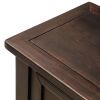 TREXM Console Table Sofa Table Easy Assembly with Two Storage Drawers and Bottom Shelf for Living Room, Entryway (Espresso)