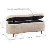 Boucle Flip Top Storage Bench