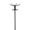 Black 12-Hook Coat Rack