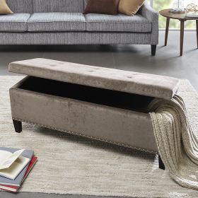 Tufted Top Soft Close Storage Bench (Color: as Pic)