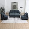 133*65" Corduroy Modular Sectional Sofa,U Shaped Couch with Armrest Bags,6 Seat Freely Combinable Sofa Bed,Comfortable and Spacious Indoor Furniture f