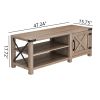 WESOME Modern Farmhouse Tobacco Wood Shoes Bench